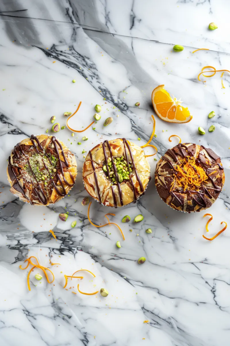 baklava-crinkle-cake-variations Pistachio, chocolate, and citrus-flavored Baklava Crinkle Cake