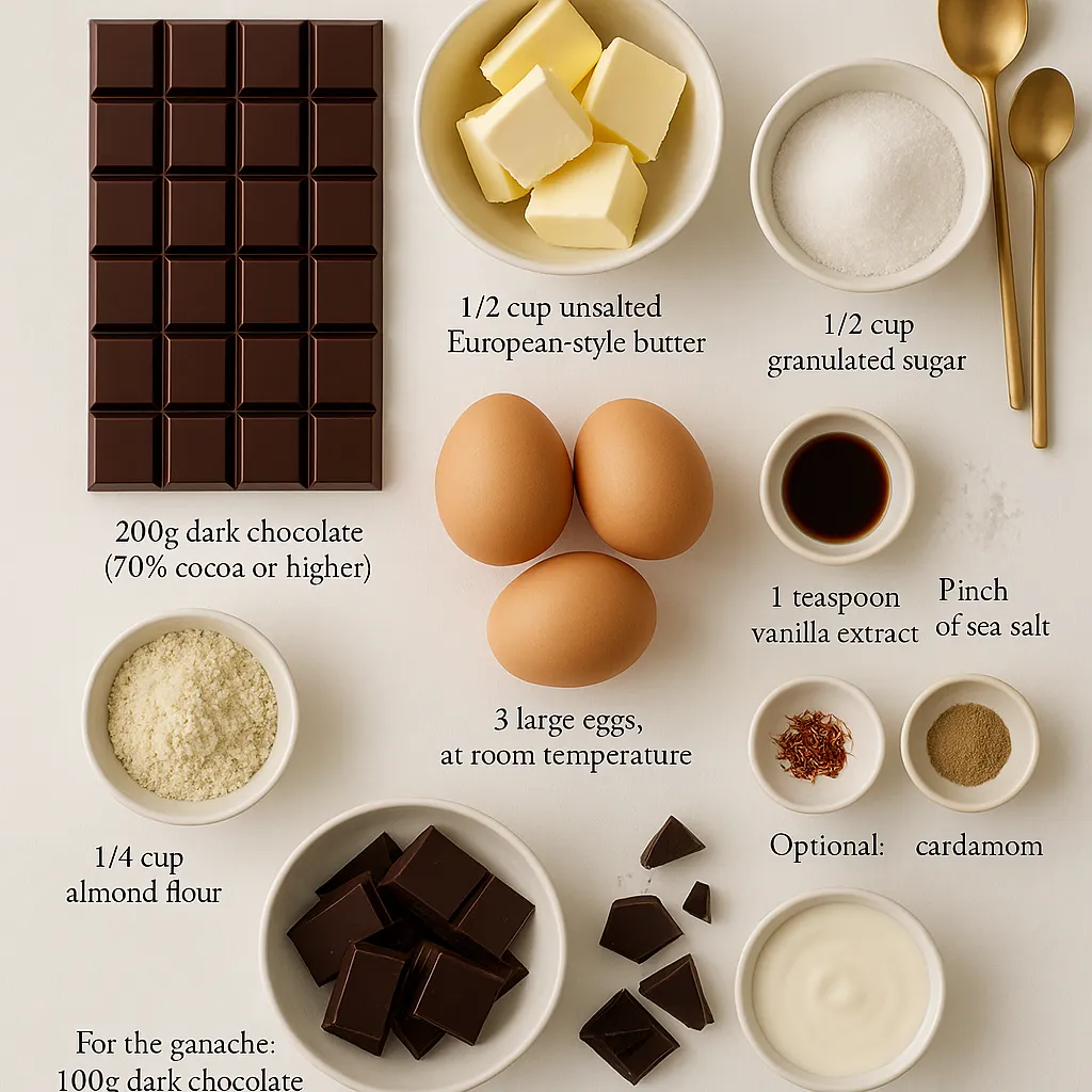 dubai-chocolate-cake-ingredients Ingredients for Dubai chocolate cake recipe