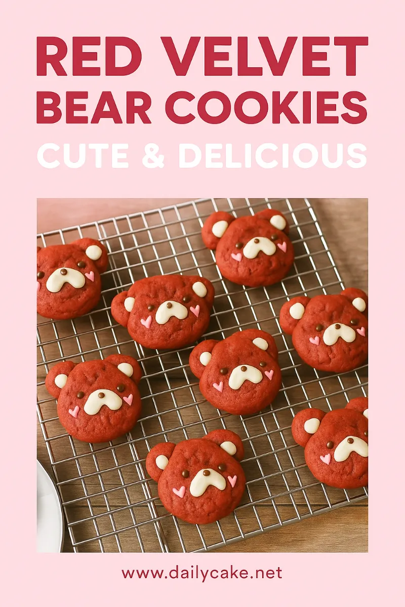 Pinterest red velvet bear cookies
