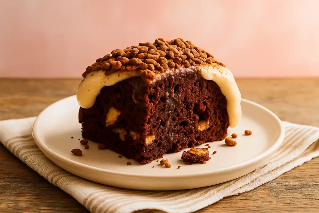 sliced lazy cat cake