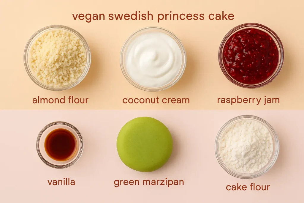 vegan swedish princess cake ingredients