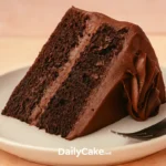 slice of chocolate cake made with egg substitutes